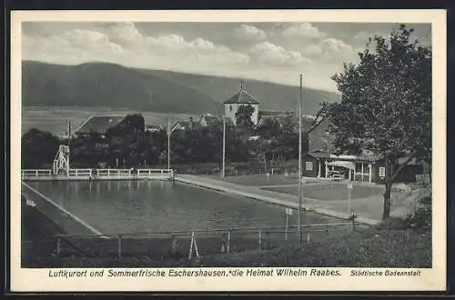 AK Eschershausen / Ith, Schwimmbecken in der städtischen Badeanstalt