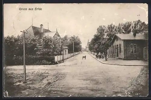 AK Erfde, Blick in eine Strasse