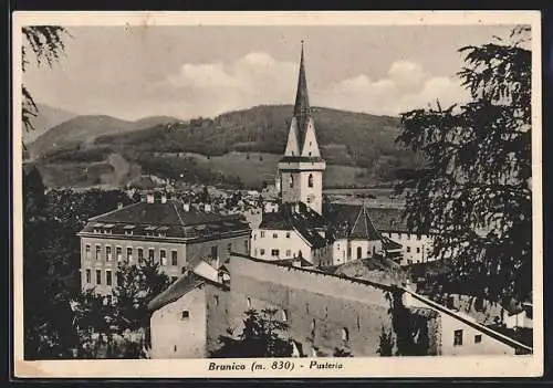 AK Brunico /Pusteria, Kirche im Ortsbild