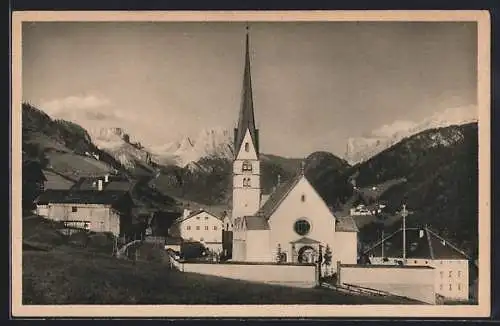 AK St. Christina in Gröden, Partie an der Kirche