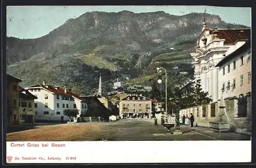 AK Gries bei Bozen, Platz im Ortskern
