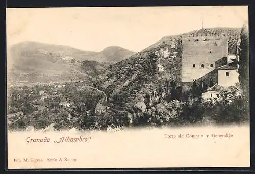 AK Granada, Alhambra, Torre de Comares y Generalife