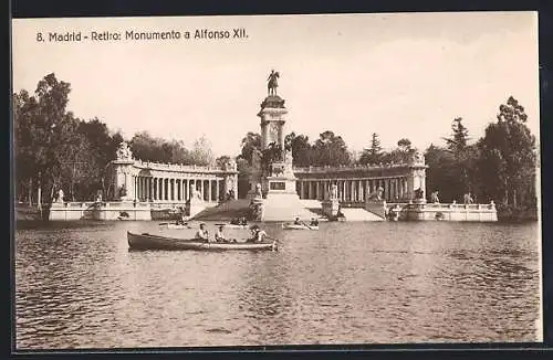 AK Madrid, Retiro, Monumento a Alfonso XII.