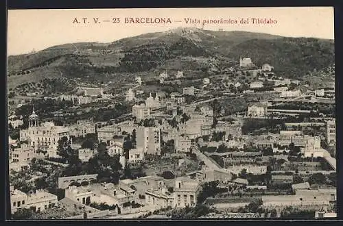 AK Barcelona, Vista panoramica del Tibidabo