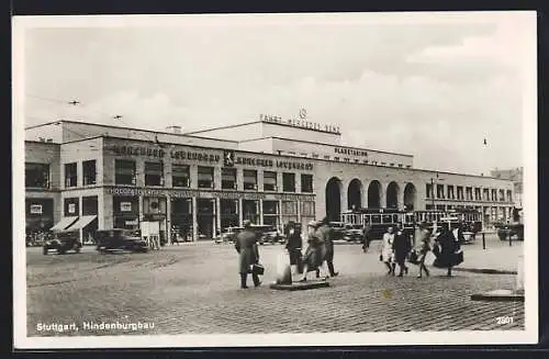 AK Stuttgart, Hindenburgbau, Planetarium, Münchener Löwenerzau, Friseur, Conditorei