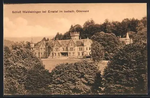 AK Ernsttal im badischen Odenwald, Schloss Waldleiningen