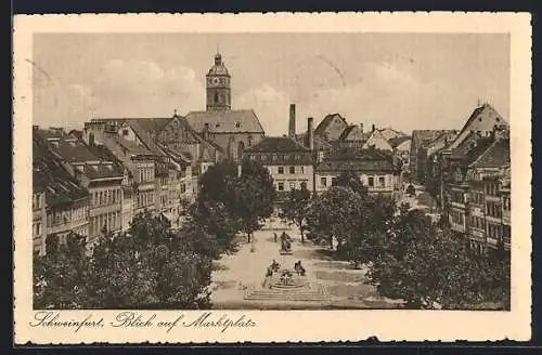 AK Schweinfurt, Blick auf den Marktplatz