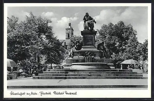 AK Schweinfurt, Friedrich Rückert Denkmal