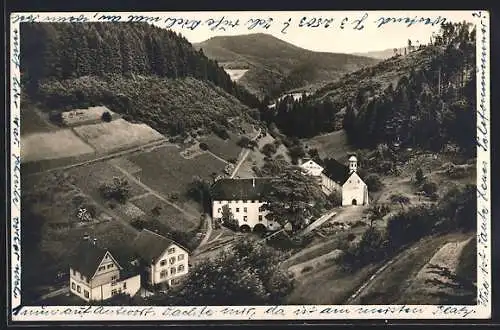 AK Wittichen /Schenkenzell, Kloster Wittichen aus der Vogelschau