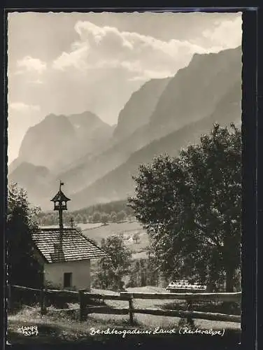 AK Berchtesgaden, Reiteralpe, Ortspartie mit Kapelle