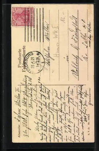 Künstler-AK Karl Pommerhanz: Ein Nörgler - De Tratoar san hier akrat so miserabli wi d`ham in Minka !