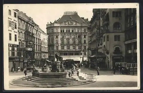 AK Wien, Neuer Markt mit Rafael Donnerbrunnen