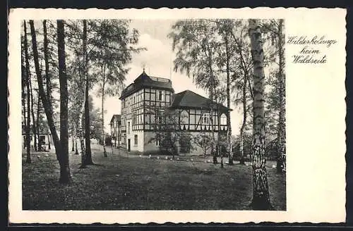 AK Poessneck /Thüringen, Walderholungsheim Waldseite