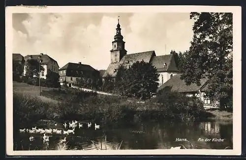 AK Harra, An der Kirche mit Enten