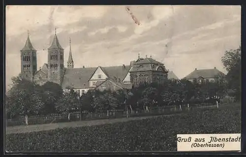 AK Ilbenstadt /Oberhessen, Schloss des Grafen v. Alt-Leiningen, Ehemalige Prämonstratenser Abtei