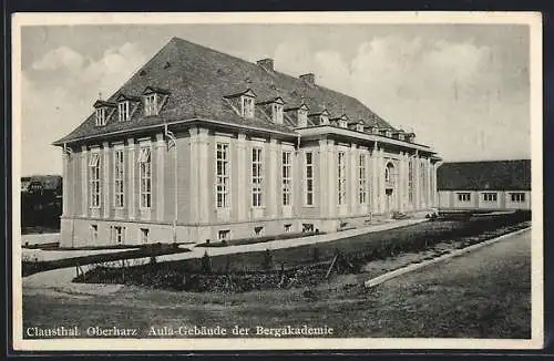 AK Clausthal /Oberharz, Aula-Gebäude der Bergakademie