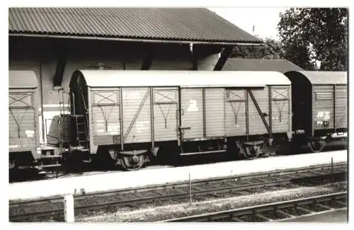 Fotografie DSB Deutsch-Dänische Staatsbahnen, Güterwaggon Nr. 