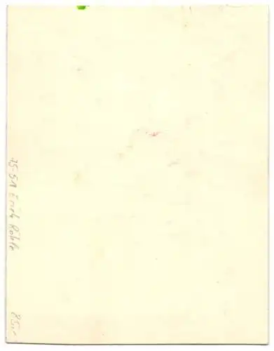 Handzeichnung / Ansichtskarten-Entwurf Erich Röhle, Frau im Trachenkleid blässt das Saxophone