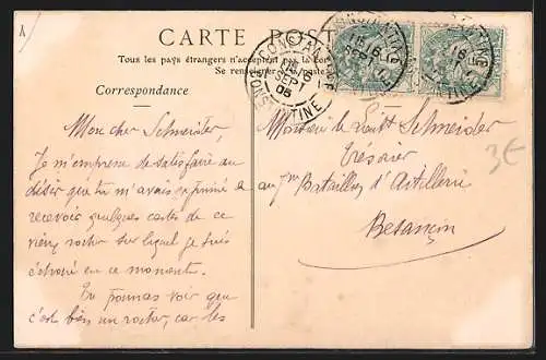 AK Constantine, Vue generale, prise de la Route de Setif