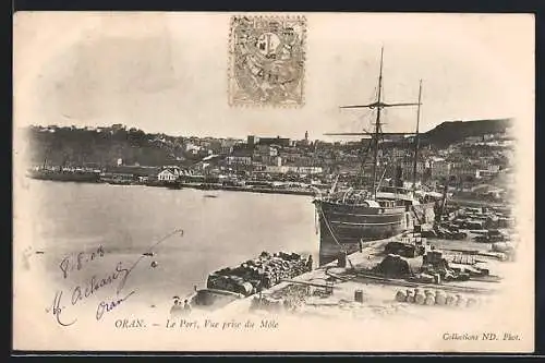 AK Oran, Le Port, Vue prise du Mole