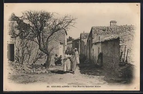 AK Sidi-Bel-Abbès, Une Rue du Quartier Arabe