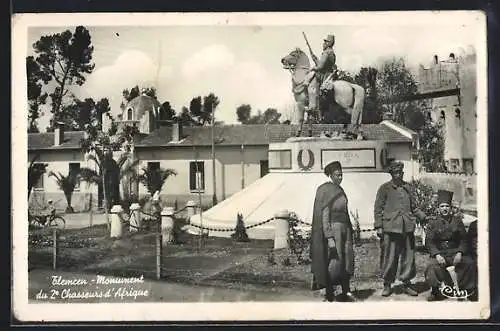 AK Tlemcen, Monument du 2e Chasseurs d`Afrique