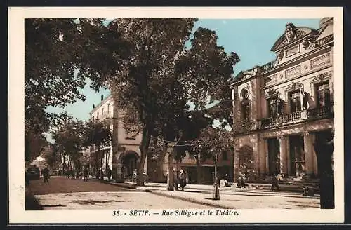 AK Sétif, Rue Sillègue et le Théâtre