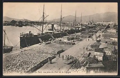 AK Bone, Le Port, vue prise du Fort de la Cigogne