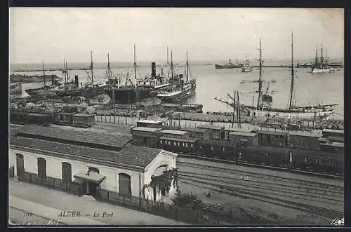 AK Alger, Le Port, Schiffe im Hafen