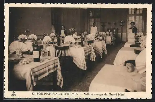 AK Bou-Hanifia-les-Thermes, Salle à manger du Grand Hotel