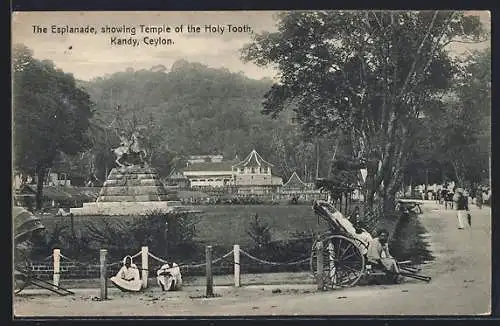 AK Kandy, The Esplanade, showing Temple of the Holy Tooth