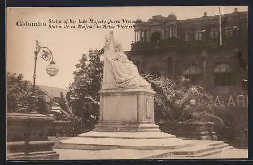 AK Colombo, Statue of her late Majesty Queen Victoria