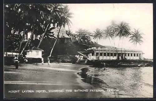 AK Ceylon, Mount Lavinia Hotel, showing the bathing Pavilion