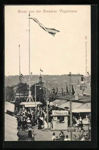 AK Dresdner Vogelwiese, Cigarren-Verkaufsstand