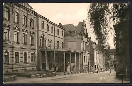 AK Reichenbach i. V., Neuberinhaus mit Strasse