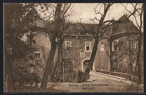 AK Belzig, Burg Eisenhardt, Auffahrt