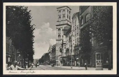 AK Dessau, Partie in der Franzstrasse