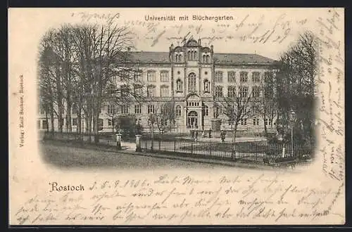 AK Rostock, Universität mit Blüchergarten
