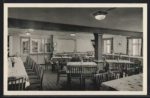 AK Neumühle bei Stadtroda, FDGB-Ferienheim, Speisesaal