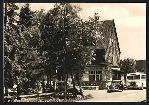 AK Johanngeorgenstadt-Steinbach, FDGB-Vertragshaus und Gasthof Waldesruh