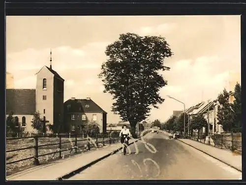 AK Jessnitz /Anhalt, Strassenpartie vor dem Halleschen Tor