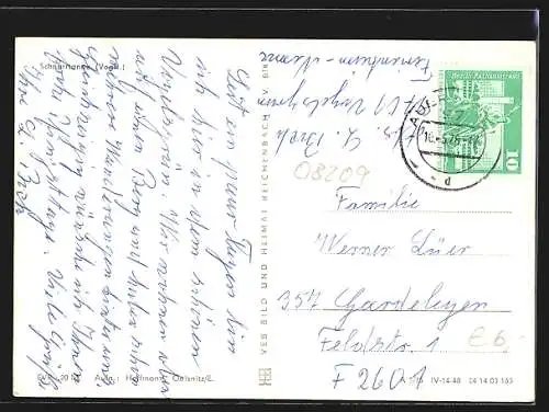 AK Schnarrtanne /Vogtl., Häuser im Ort