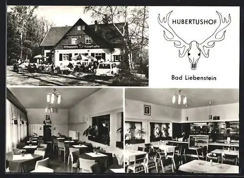 AK Bad Liebenstein, HO Gaststätte Hubertushof, Innenansicht