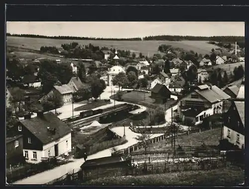 AK Carlsfeld /Erzgeb., Ortsansicht aus der Vogelschau