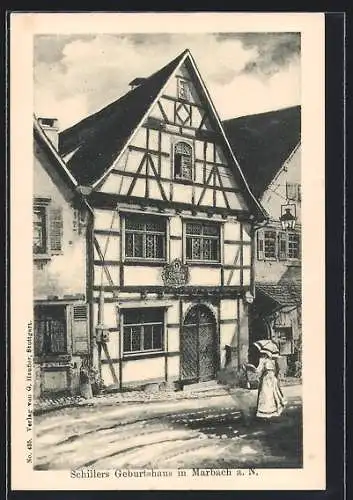 AK Marbach / Neckar, Schillers Geburtshaus