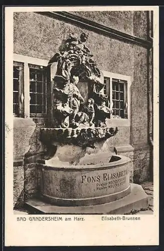 AK Gandersheim am Harz, Elisabeth-Brunnen