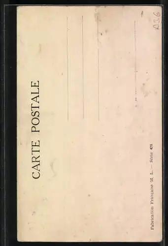 AK Vieille brute!, Trinker mit Flasche