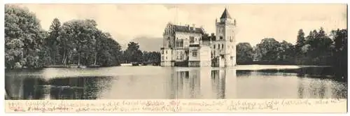 Klapp-AK Anif bei Salzburg, Das Schloss am Wasser