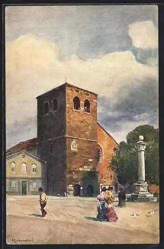 Künstler-AK Trieste, Duomo du S. Giusto