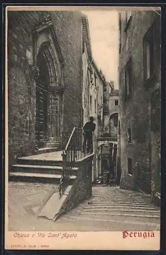 AK Perugia, Chiesa e Via Sant`Agata